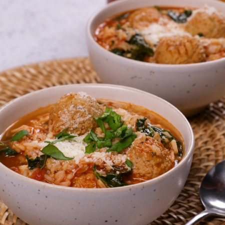 Image of Turkey Meatball and Kale Soup Recipe