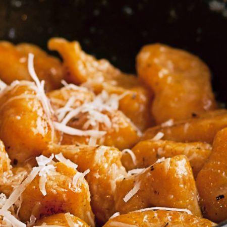 Image of Gnocchi With Red Pepper Alfredo