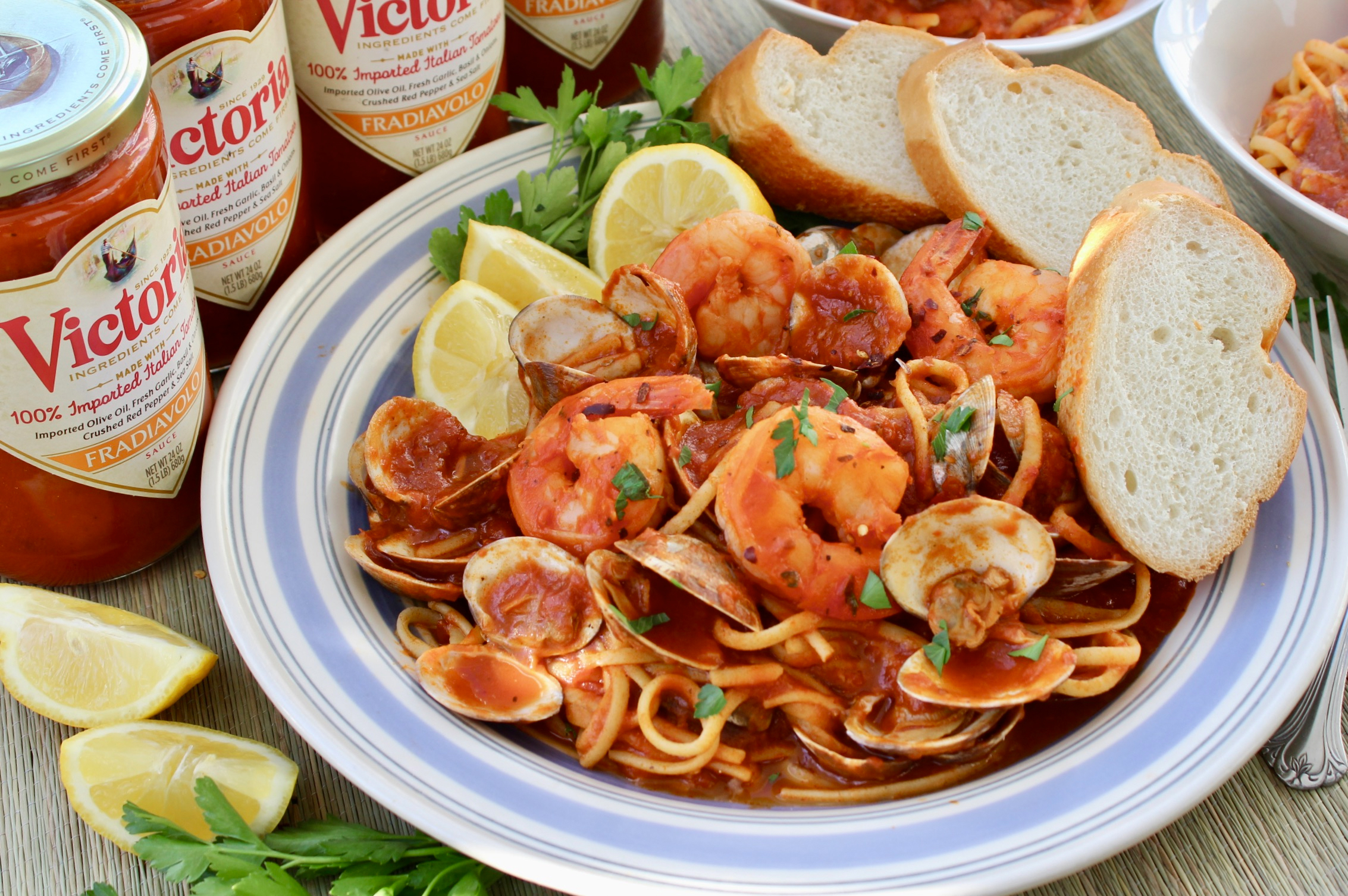 Seafood Fra Diavolo with Victoria Pasta Sauce