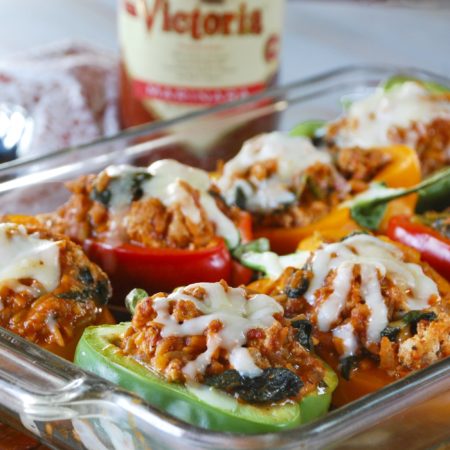 Image of Riced Veggies Stuffed Peppers